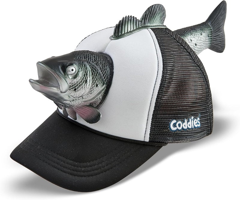 Coddies Bass Fish Hat - Hilarious Novelty Bass Fishing Hat, Perfect Gag Fishing Gift for Anglers, Dads & Fish Enthusiasts - Image 1